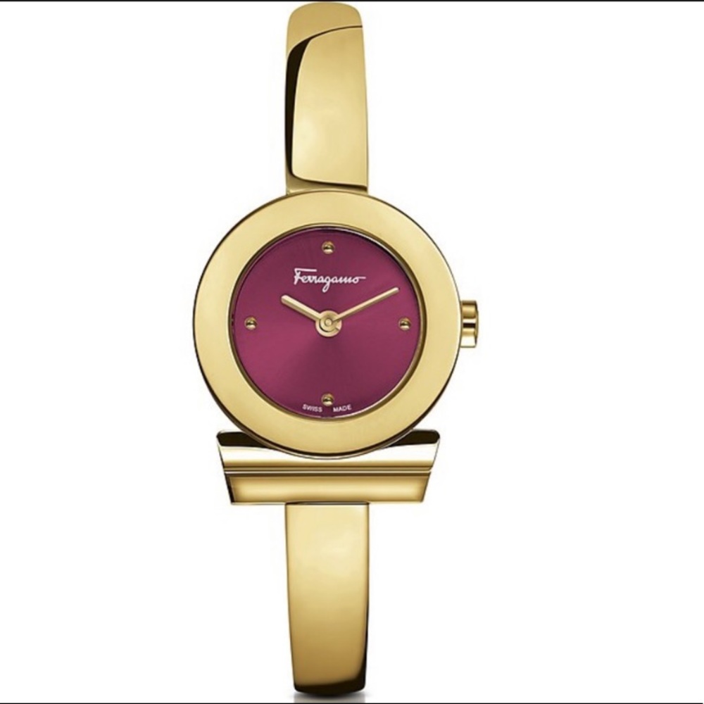 🤩🔥FERRAGAMO GANCINO Watch Gold-tone - Authentic